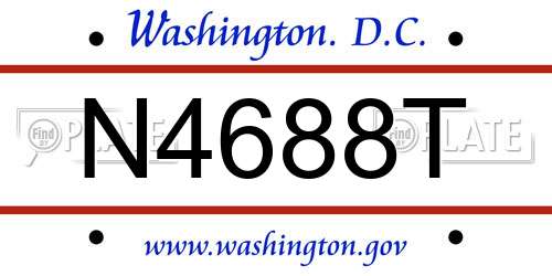 N4688T District Of Columbia License Plate