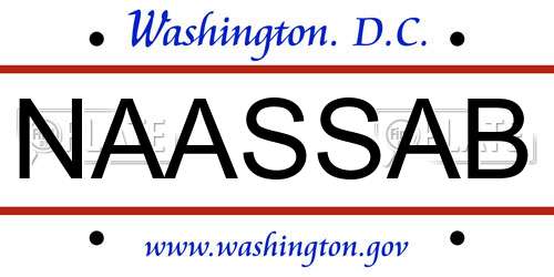 NAASSAB District Of Columbia License Plate
