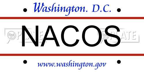 NACOS District Of Columbia License Plate