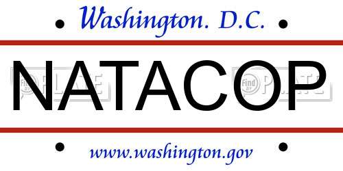 NATACOP District Of Columbia License Plate