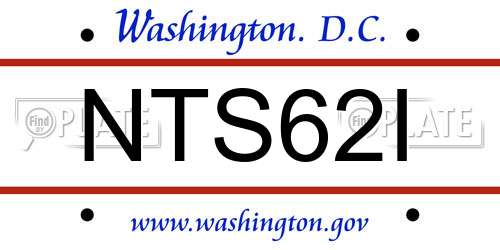 NTS62I District Of Columbia License Plate