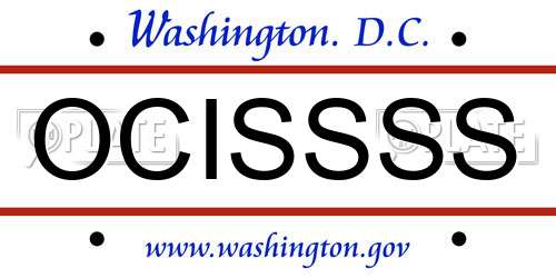 OCISSSS District Of Columbia License Plate