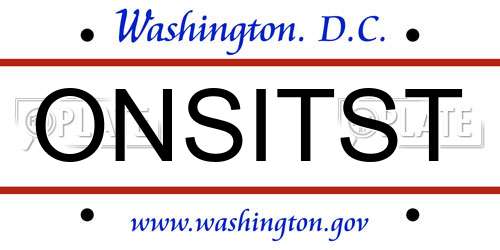 ONSITST District Of Columbia License Plate