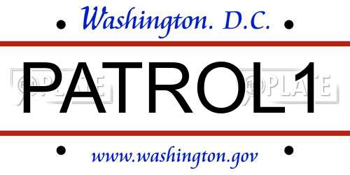 PATROL1 District Of Columbia License Plate
