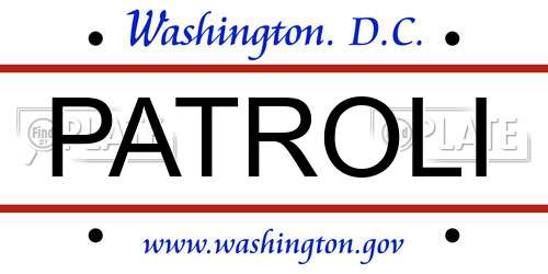 PATROLI District Of Columbia License Plate