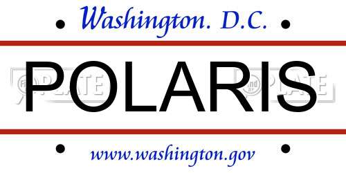 POLARIS District Of Columbia License Plate