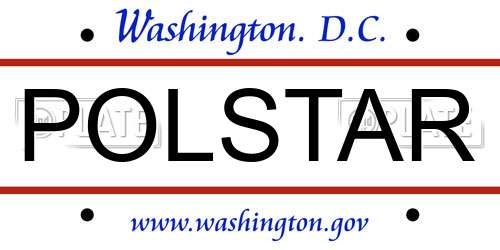POLSTAR District Of Columbia License Plate