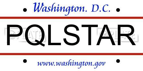 PQLSTAR District Of Columbia License Plate