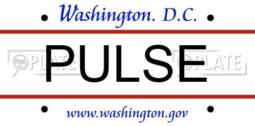 PULSE District Of Columbia License Plate
