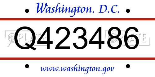 Q423486 District Of Columbia License Plate