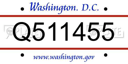 Q511455 District Of Columbia License Plate