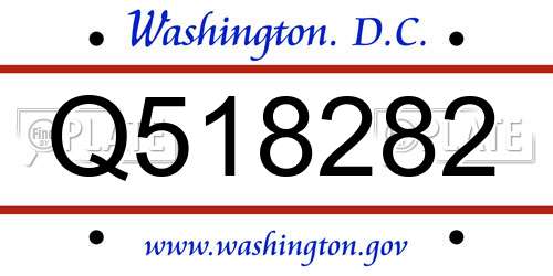 Q518282 District Of Columbia License Plate