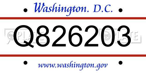 Q826203 District Of Columbia License Plate