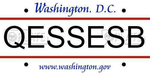 QESSESB District Of Columbia License Plate