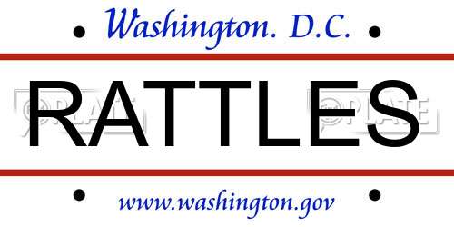 RATTLES District Of Columbia License Plate