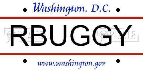 RBUGGY District Of Columbia License Plate