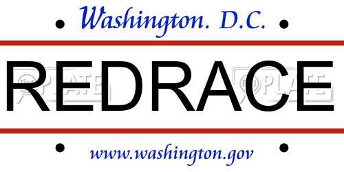 REDRACE District Of Columbia License Plate