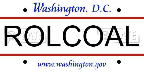 ROLCOAL District Of Columbia License Plate