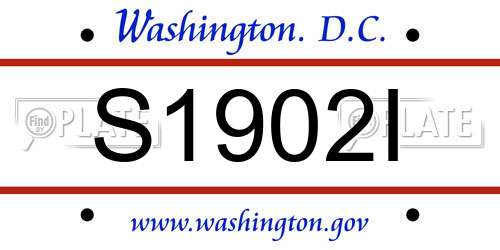 S1902I District Of Columbia License Plate