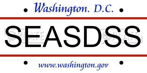 SEASDSS District Of Columbia License Plate
