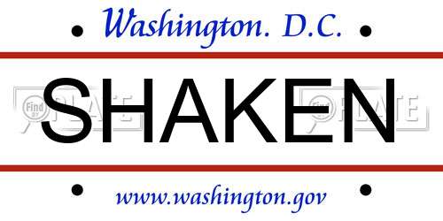 SHAKEN District Of Columbia License Plate