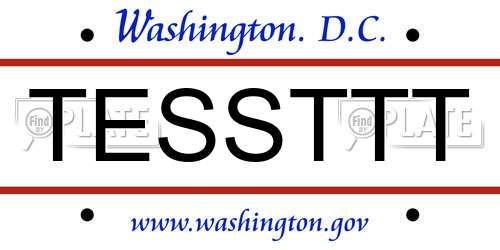 TESSTTT District Of Columbia License Plate
