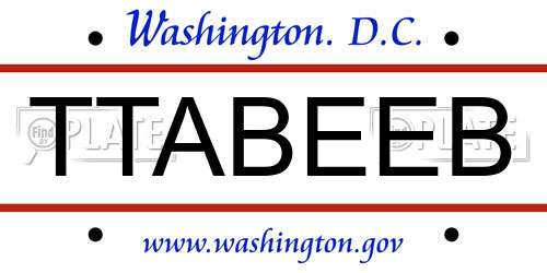TTABEEB District Of Columbia License Plate