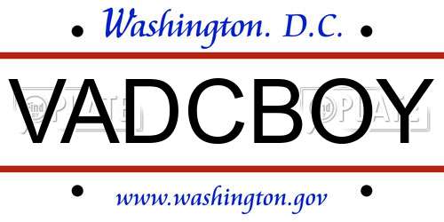 VADCBOY District Of Columbia License Plate