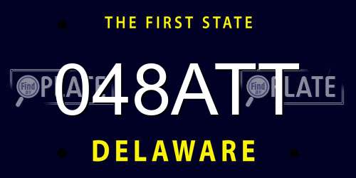 048ATT Delaware License Plate