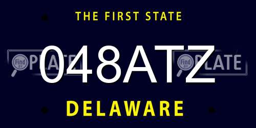 048ATZ Delaware License Plate