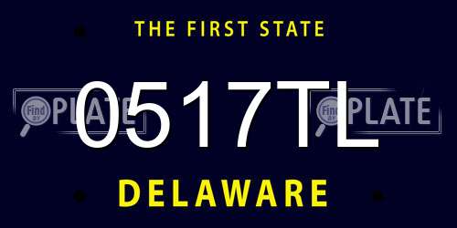 0517TL Delaware License Plate