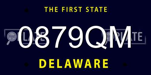 0879QM Delaware License Plate