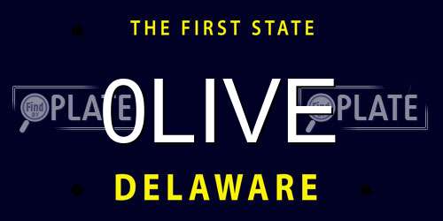 0LIVE Delaware License Plate