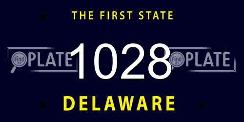 1028 Delaware License Plate