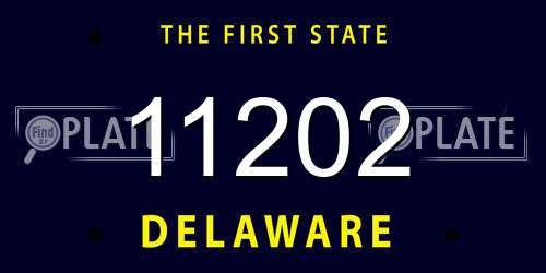 11202 Delaware License Plate