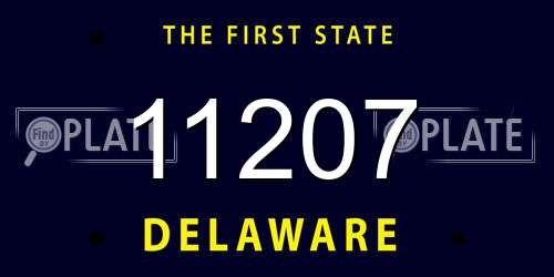 11207 Delaware License Plate