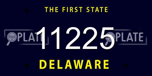 11225 Delaware License Plate
