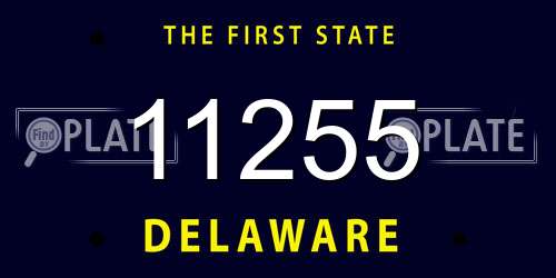 11255 Delaware License Plate