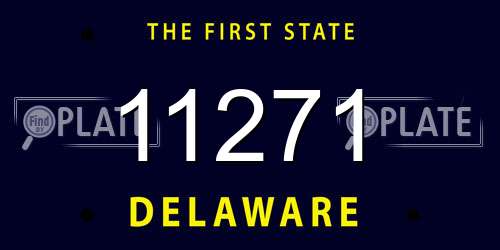 11271 Delaware License Plate