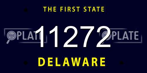 11272 Delaware License Plate