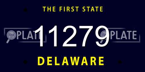 11279 Delaware License Plate