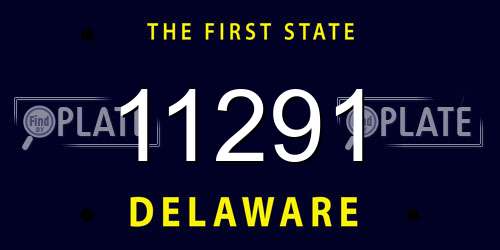 11291 Delaware License Plate