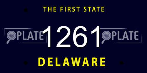 1261 Delaware License Plate