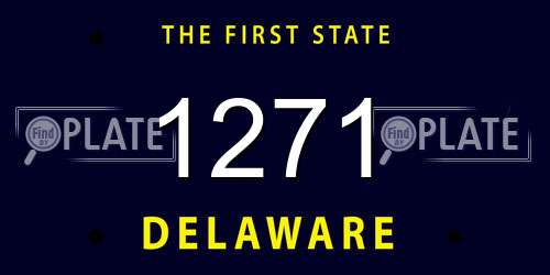 1271 Delaware License Plate