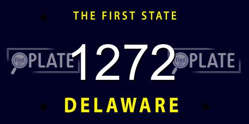 1272 Delaware License Plate
