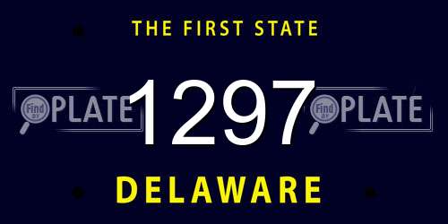 1297 Delaware License Plate