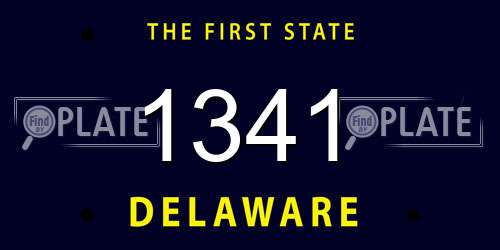 1341 Delaware License Plate