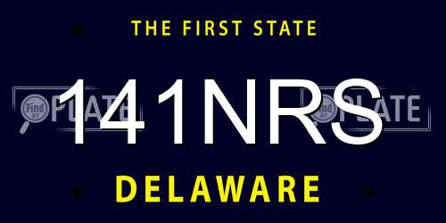 141NRS Delaware License Plate