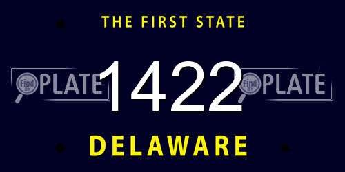 1422 Delaware License Plate