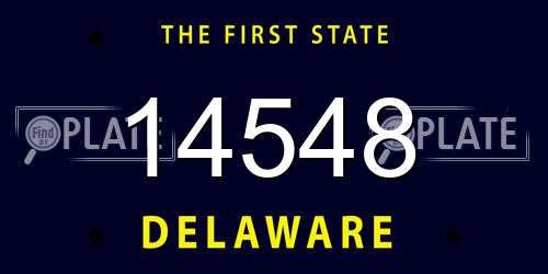 14548 Delaware License Plate